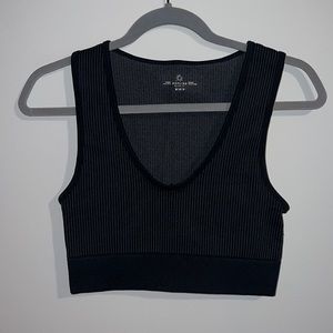 Aerie Offline Black Crop